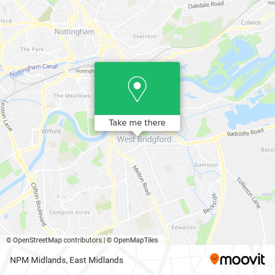 NPM Midlands map