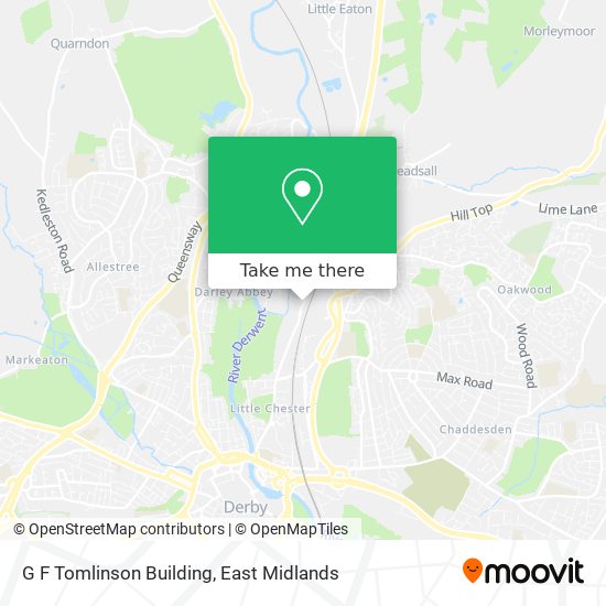 G F Tomlinson Building map