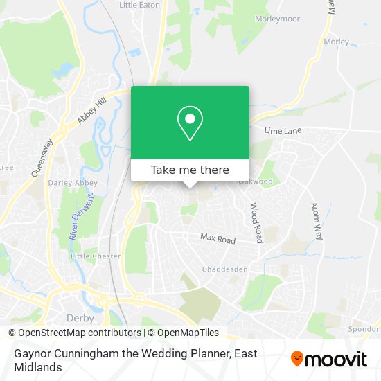 Gaynor Cunningham the Wedding Planner map