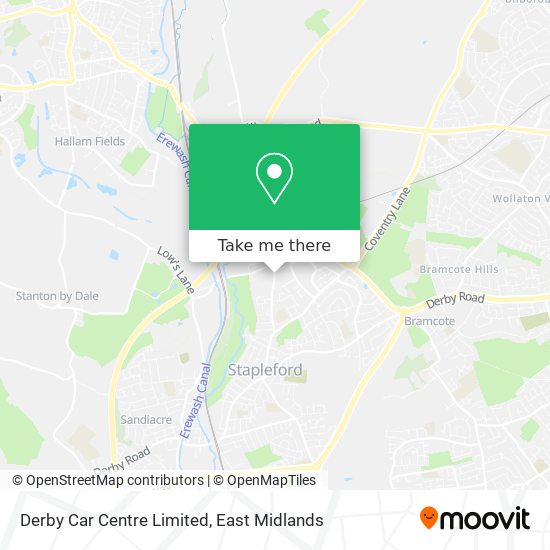 Derby Car Centre Limited map