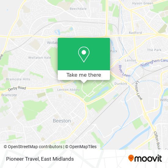 Pioneer Travel map