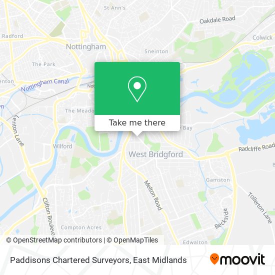 Paddisons Chartered Surveyors map