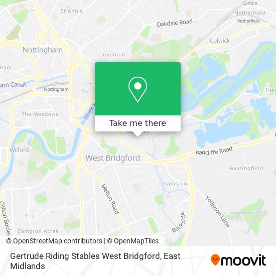 Gertrude Riding Stables West Bridgford map