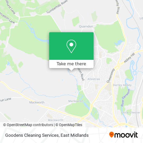 Goodens Cleaning Services map