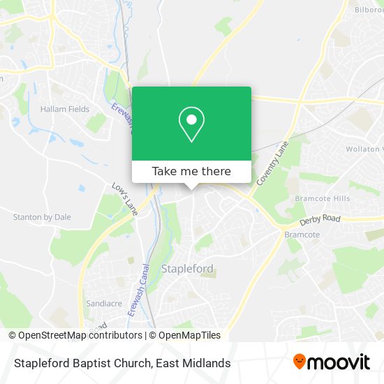 Stapleford Baptist Church map