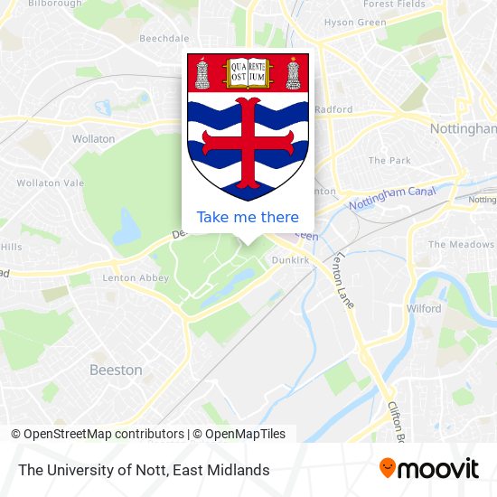 The University of Nott map