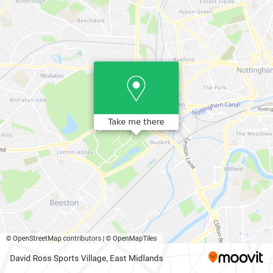 David Ross Sports Village map