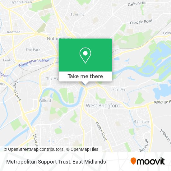 Metropolitan Support Trust map