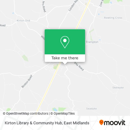 Kirton Library & Community Hub map