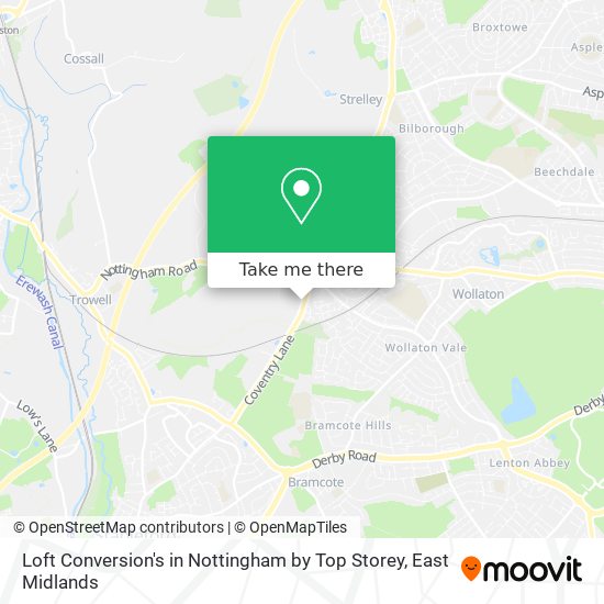 Loft Conversion's in Nottingham by Top Storey map