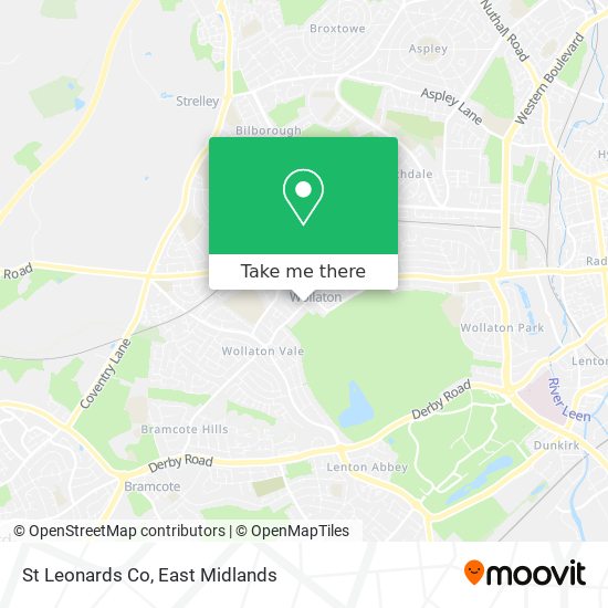 St Leonards Co map