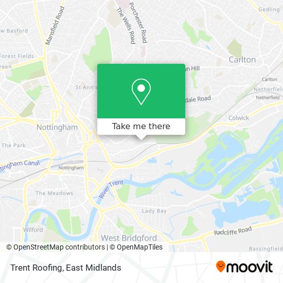 Trent Roofing map