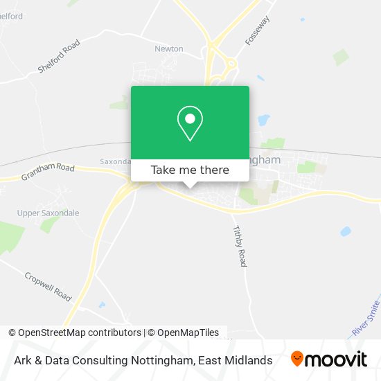 Ark & Data Consulting Nottingham map