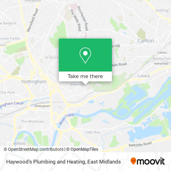 Haywood's Plumbing and Heating map