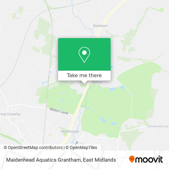 Maidenhead Aquatics Grantham map