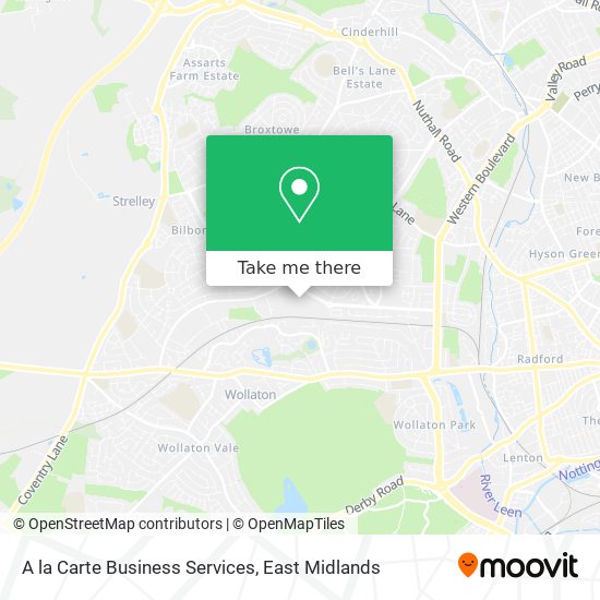A la Carte Business Services map