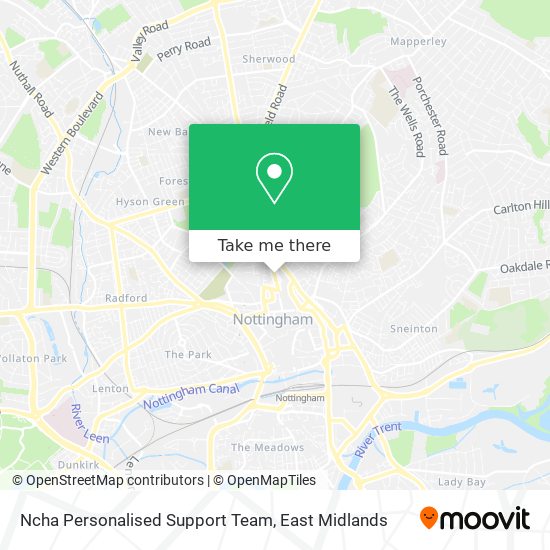 Ncha Personalised Support Team map