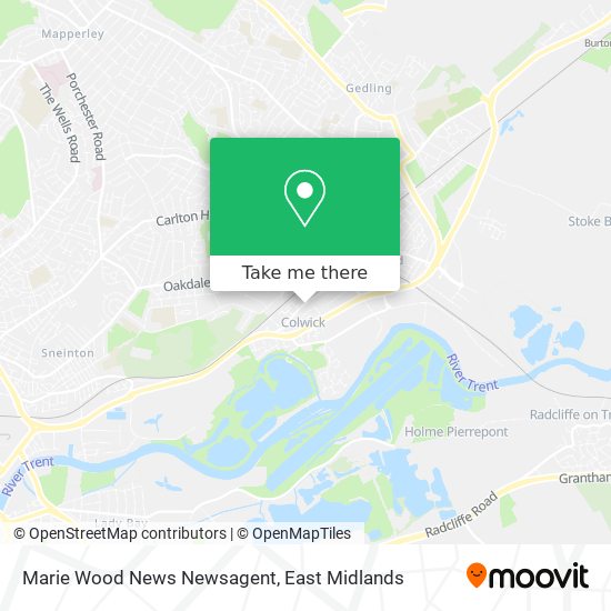 Marie Wood News Newsagent map