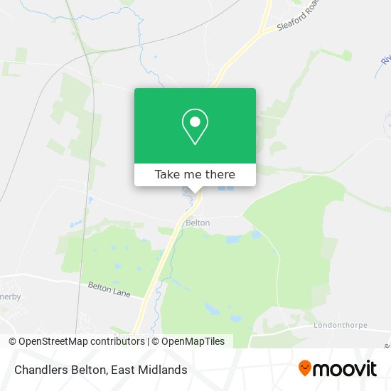 Chandlers Belton map