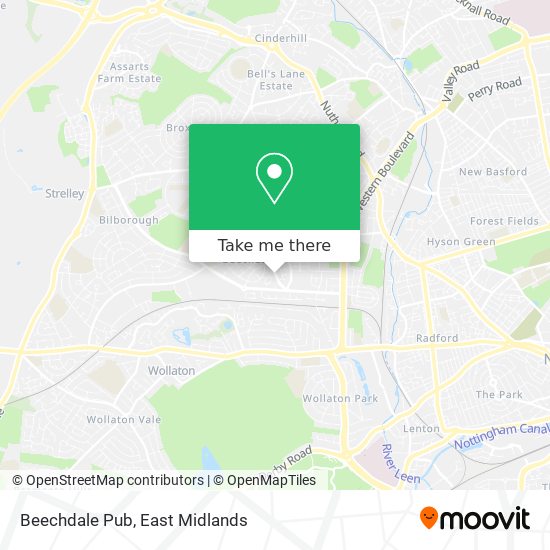 Beechdale Pub map