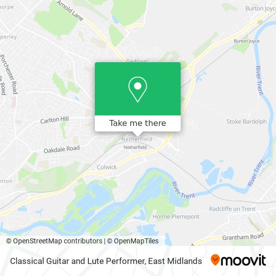 Classical Guitar and Lute Performer map