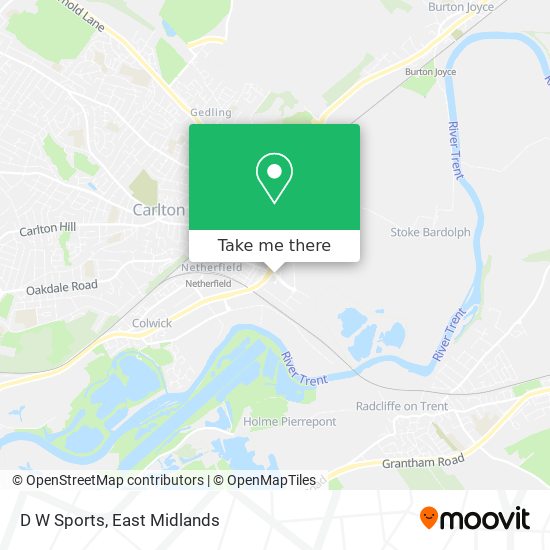 D W Sports map