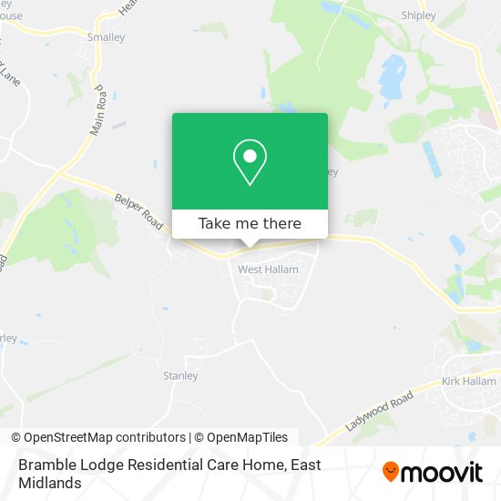 Bramble Lodge Residential Care Home map