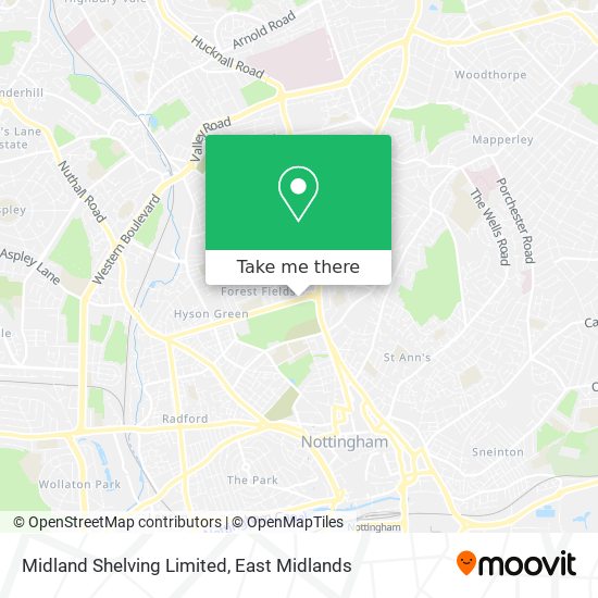 Midland Shelving Limited map