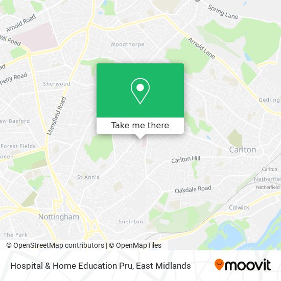 Hospital & Home Education Pru map