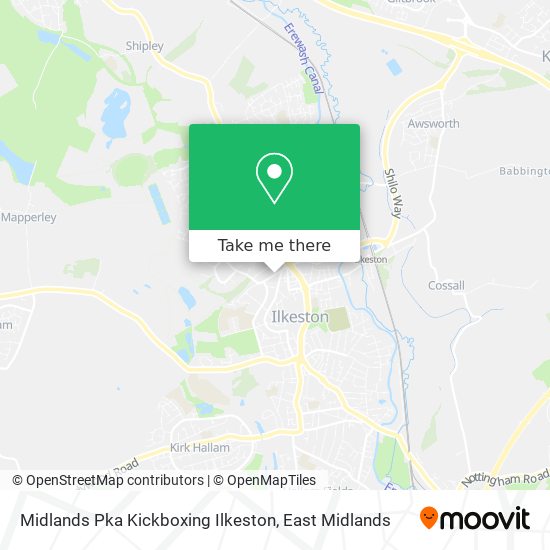 Midlands Pka Kickboxing Ilkeston map