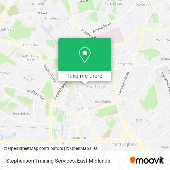 Stephenson Training Services map