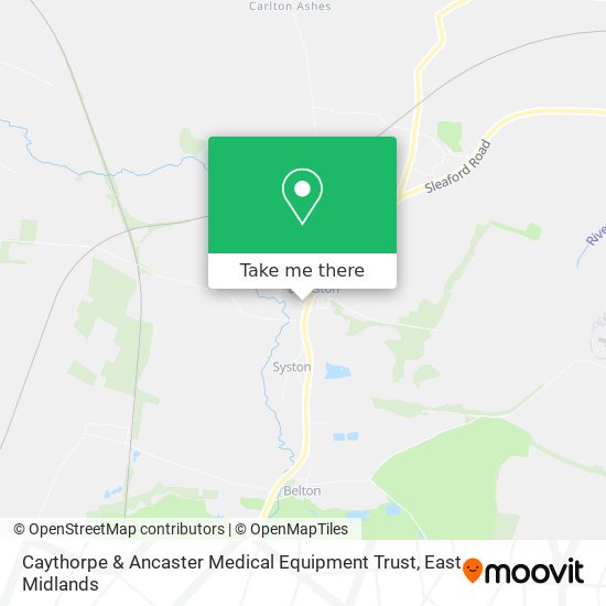 Caythorpe & Ancaster Medical Equipment Trust map