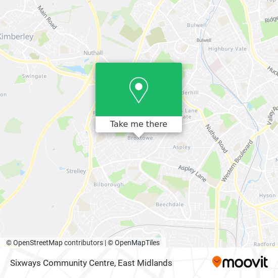 Sixways Community Centre map