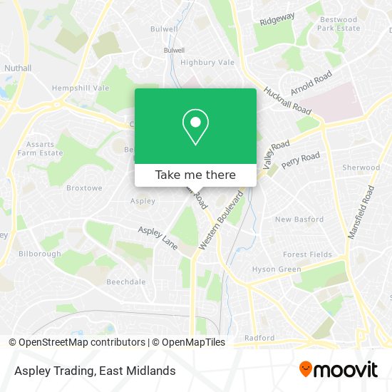 Aspley Trading map