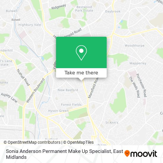 Sonia Anderson Permanent Make Up Specialist map