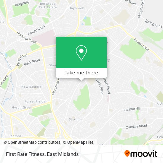 First Rate Fitness map