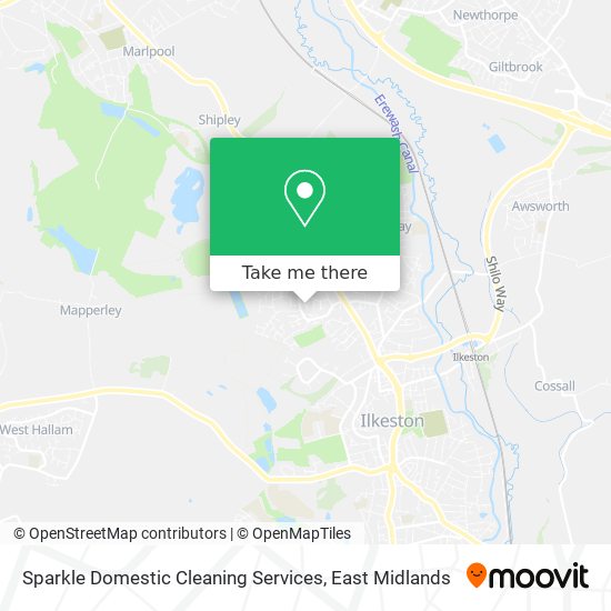 Sparkle Domestic Cleaning Services map