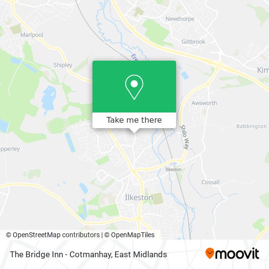 The Bridge Inn - Cotmanhay map