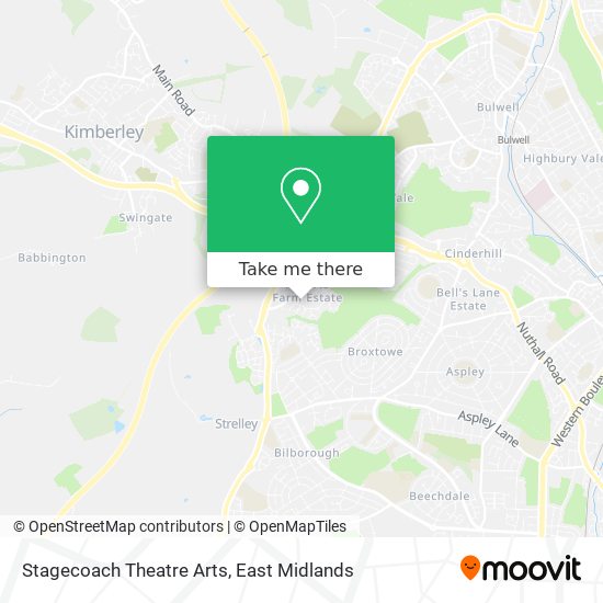 Stagecoach Theatre Arts map