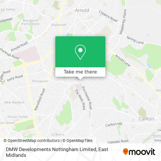 DMW Developments Nottingham Limited map
