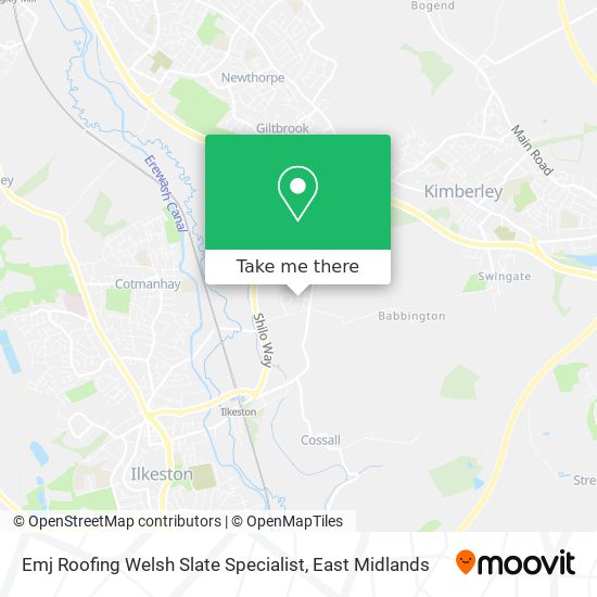 Emj Roofing Welsh Slate Specialist map