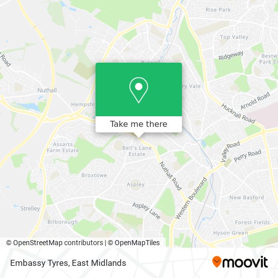 Embassy Tyres map