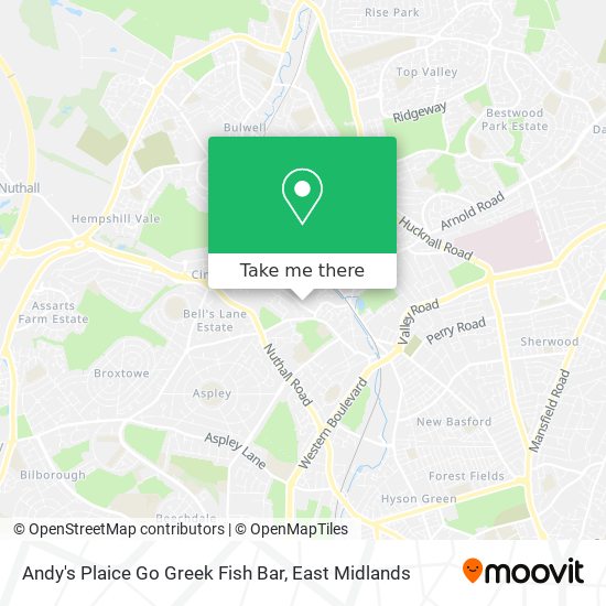 Andy's Plaice Go Greek Fish Bar map