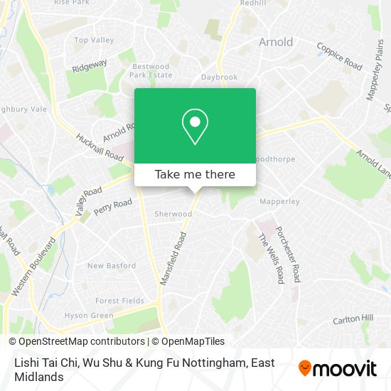 Lishi Tai Chi, Wu Shu & Kung Fu Nottingham map