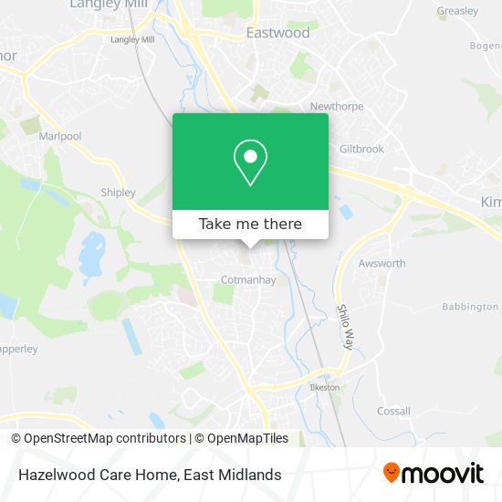 Hazelwood Care Home map
