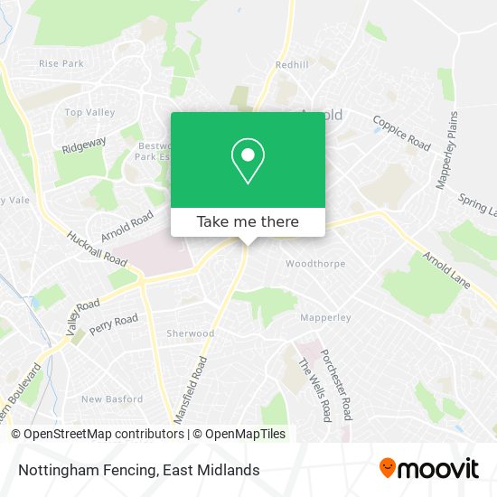 Nottingham Fencing map