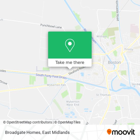 Broadgate Homes map