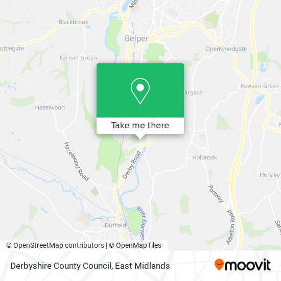 Derbyshire County Council map