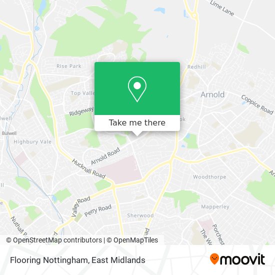 Flooring Nottingham map