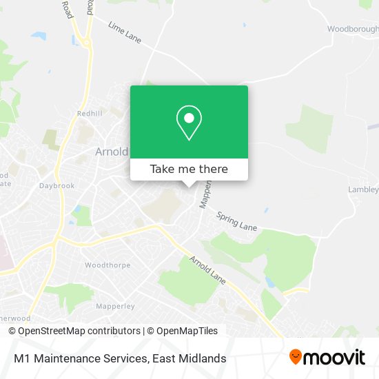 M1 Maintenance Services map